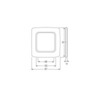 Busch-Jaeger Rahmen 1f aws glz Reflex SI Kst Thermopl f.UP-Installation 2511-214