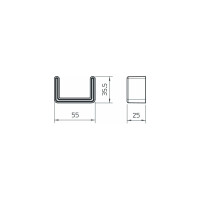 OBO BETTERMANN Endkappe Kst US 3-Serie U-Profil 25x25mm or US3KSOR