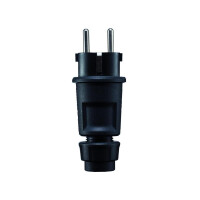 ABL SCHUKO-Stecker Kst IP44 sw Schraubkl ger 1519100