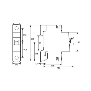 Doepke Leitungsschutzschalter UC B 16A 1p 230V 10kA 1TE...