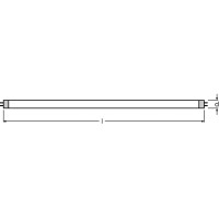 LEDVANCE Leuchtstofflampe 13W nws LUMILUX 4000K A G5 950lm neutralweiß Farbe Ø16mm 517mm L13W/840