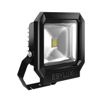 Esylux LED-Strahler 30W OFL/AFL SUN 3000K A+ sw 1LED 2400lm IP65 mt Konv breitstrahlend OFLSUNLED30W3KSCHWARZ