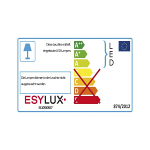 Esylux LED-Strahler 10W OFL/AFL BASIC 3000K sw 1LED...