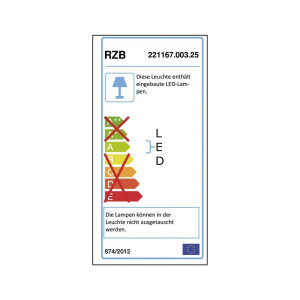 RZB Hinweisleuchte 4W Kst Aufb eins LED IP44 Mit mit D&auml;mmerungsschalter m.LM