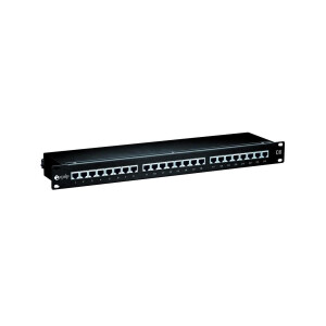 Equip Patchpanel 24Ports 1HE Cat6 Schirm RAL7035...