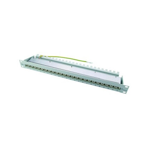 TELEGAERTNER Patchpanel 24Ports 1HE Cat6A Schirm RAL7035...