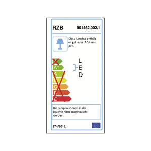 RZB LED-Einbaudownlight 8W ToledoFlat 4000K A+ ws 1LED 840lm Alu mt elektr IP40 901452.002.1