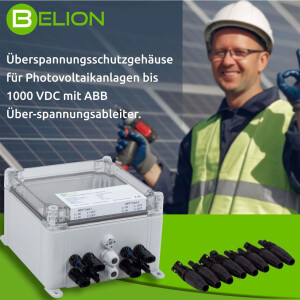 Belion PV &Uuml;berspannungsschutz im Geh&auml;use 1000V DC, T2, 2MPP, MC4 &Uuml;A-DC1000-T2-2MMP-MC4