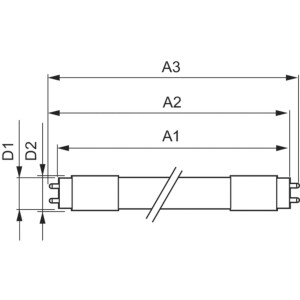 PHILIPS LED-Röhre G13 T8 1205,3mm 14,7W C 4000K nws 2500lm mt 160° UC Ø28mm 220-240V