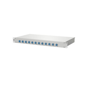METZ CONNECT LWL-Patchpanel 12f 1HE LC-D 482,6mm(19) 1HE...