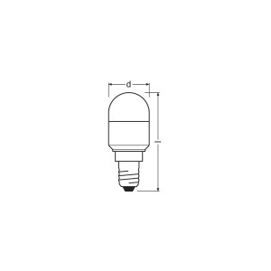 LEDVANCE LED-Röhrenlampe E14 2,3W F 6500K cw...