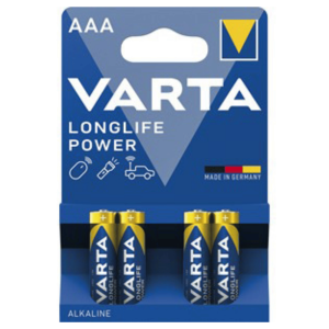VARTA Batterie Micro 1,5V AAA/AM4 LR03 AL-MN 1,5V 1220mAh &Oslash;10,5x44,5mm