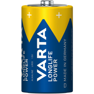 VARTA Batterie Mono 1,5V D/AM1 LR20 AL-MN 1,5V 16500mAh...