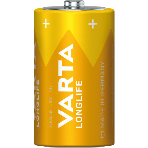 VARTA Batterie Mono 1,5V D/AM1 LR20 AL-MN 1,5V 16000mAh &Oslash;34,2x61,5mm