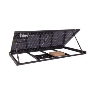 HEPA Solar PV-Balkonkraftwerk Full Black Glas/Folien 300W Panel + Microwechselrichter + Rahmen