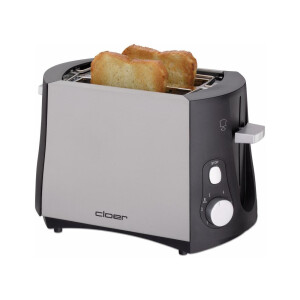 Cloer Toaster 2-Schlitz metall/sw 825W 3410