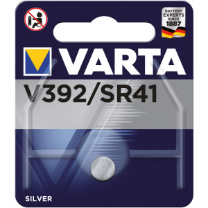 VARTA Batterie Knopfzelle 1,55V RW47/SR41W SR41 38mAh Silberoxid &Oslash;7,9x3,6mm