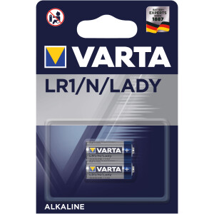 VARTA Batterie Lady 1,5V LR1 AL-MN 1,5V 880mAh &Oslash;11,5x29mm