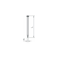 OBO BETTERMANN Stahlnagel Ø2x30mm ST LinsKopf gehärtet bl