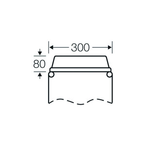 Hensel Einführungsflansch Kst 300x100mm unbeh...