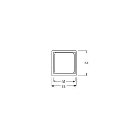 Busch-Jaeger Zwischenrahmen std-ws future linear 50x50mm RAL9010 1746/10-84