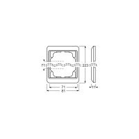 Busch-Jaeger Rahmen 3f pt mt vert alpha Metall Alu f.UP-Installation 1733-20